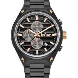 Lee Cooper Men Brass Dial & Stainless Steel Bracelet Style Straps Analogue Multi Function Watch LC08026.060-image-53