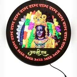 SHRI KHATU SHYAM CREATION Black Printed Wall Plats-67