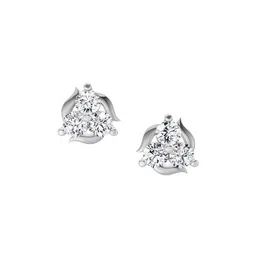 Sparkles 0.41 Ct 14K White Gold Lab Grown Diamond Stud Earring-image-82