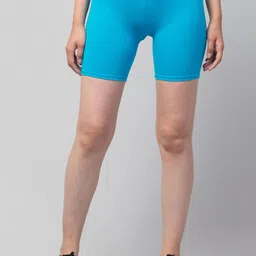 Attire Zone Women Slim Fit Cycling Sports Shorts-image-90