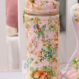 THE BABY TRUNK Set Of 2 Bunny Printed Egyptian Cotton Feeding Bottle Covers-picture-28