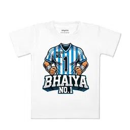 Arvesa Kids Typography Printed Applique T-shirt-41