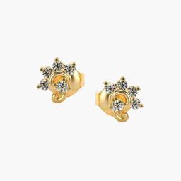 VALANOVA 14Kt Yellow Gold 0.20 Carat Lab Grown Diamond Earrings-image-79