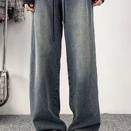 HERE&NOW Men Slash Knee Heavy Fade Jeans-picture-43