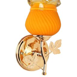 Somil Premium Designer Glass Wall / Night Lamp Elegant & Stylish Dcor Accent for Modern Interiors, color- - Yellow, White; Size,- 19.5 X 17.5 X 28 CM-image-78