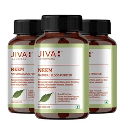 Jiva Set Of 3 Neem Tablets 500mg 120 Tablets Each-26