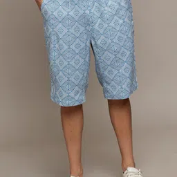 The Roadster Abstract Lifestyle Co Printed Mid Rise Shorts-picture-25