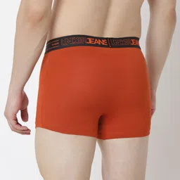 UnderJeans by Spykar Outer Elasticated Short Trunk UJNPTS064BURNTORANGE image 4