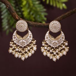 Anvik Artificial Beaded Crescent Shaped Chandbalis-5