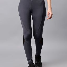 COSVOS Women Slim-Fit High Rise Ankle-Length Gym Tights-image-65