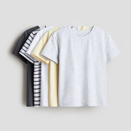 H&M 5-Pack Cotton Jersey Tops-image-68