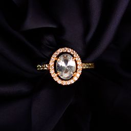 XPNSV Gold-Plated CZ Stone-Studded Adjustable Finger Ring-image-85