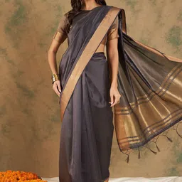 Mitera Zari Organza Kanjeevaram Saree-image-88