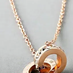 Khusha Creations Gold-Toned Stainless Steel Necklace-51