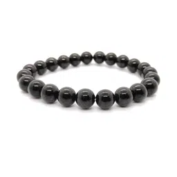 Divine souvenirs Unisex Tourmaline Beaded Elasticated Bracelet-25