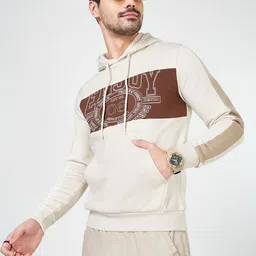 People Men Printed Cotton Hooded Pullover Sweatshirt-image-46