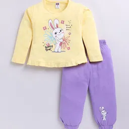 Nottie Planet Girls Printed T-shirt with Pyjamas-image-32