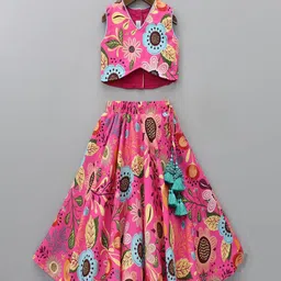 GORLYA Girls Printed Ready to Wear Lehenga &-picture-15