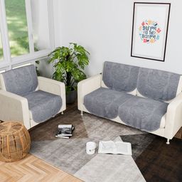 Aura Grey Cotton Sofa Cover-image-19