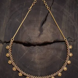 Kushal's Fashion Jewellery Ruby Gold-Plated Ethnic Antique Jewellery Set-19