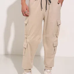 Street 808 by Pantaloons Men Pure Cotton Mid Rise Joggers-picture-33
