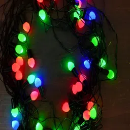 KAVYARA Blue & Red Rose Flower Shape String Lights-17