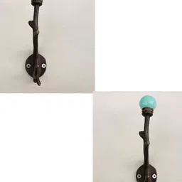 IndianShelf 2 Pcs Ceramic Tree Hooks for Wall Heavy Items Door Hangers for Clothes-image-88
