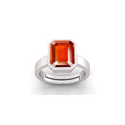 Pranjal Gems Unisex 10.25 Ratti Gomed Hessonite Gemstone Studded Adjustable Finger Ring-image-71