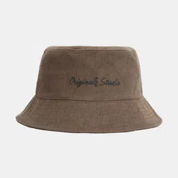 Jack & Jones Men Embroidered Cotton Bucket Hat-37