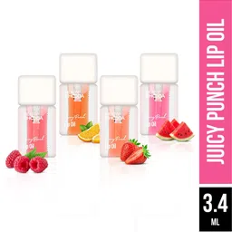 Hilary Rhoda Set of 4 Juicy Punch Non-Greasy & Soft Finish Lip Gloss Oil - 3.4 ml each-50