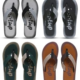4 Pairs|EVA|Ultralightweight|Premium|Comfort|All Seasons Men Slippers-image-78