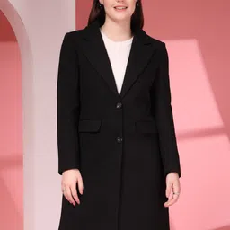 Juelle Notch Lapel Collared Over Coat-image-75