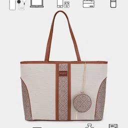 Mini west london Printed PU Structured Tote Bag image 2