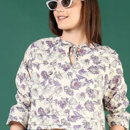V-Mart Women Floral Print Cotton Top-picture-34