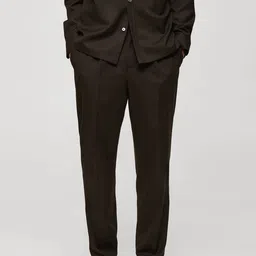 MANGO MAN Pleated Trousers-image-68