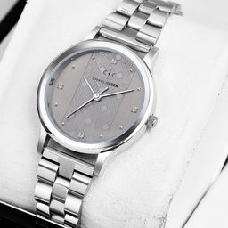 CHARLIEKEEN Women Patterned Dial & Wrap Around Straps Analogue Watch CC-LR016-GRY-picture-2