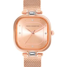 French Connection Women Embellished Dial & Bracelet Style Straps Analogue Watch FCN0107RGM-14