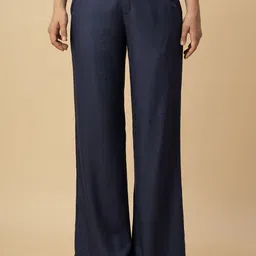 Chemistry Women Straight Fit Mid-Rise Trousers-picture-4