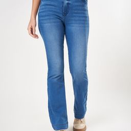 SF JEANS by Pantaloons Women Flared High-Rise Light Fade Jeans-picture-16