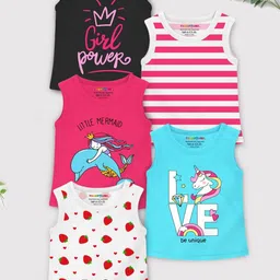 YK X Trampoline Girls Pack Of 5 Graphic Printed T-shirt-image-26