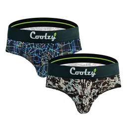 Coolzy Men Pack Of 2 Printed Basic Briefs RUCPBF2K038-S image 2