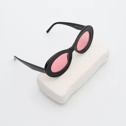 PELLE LUXUR Unisex Oval Sunglasses with UV Protected Lens PL25GS362-10