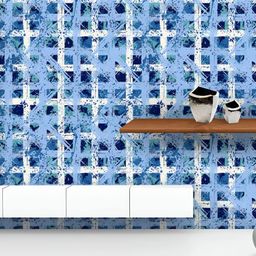ArtzFolio Printed UV-Resistant Anti-Bacterial Bold Crossing Brushstrokes Stripes Pattern Peel & Stick Wallpaper-image-86