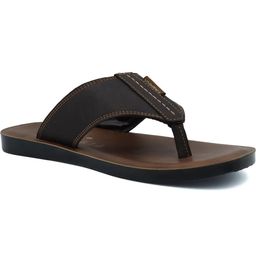 Trekiva Men Brown PU Flip Flops-image-95