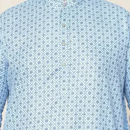 SOJANYA PLUS Men Ethnic Motifs Printed Regular Kurta with Pyjamas image 2