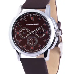Optima Men Brass Printed Dial & Leather Straps Analogue Watch FT-4401-BROWN-picture-9