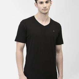 Crimsoune Club V-Neck Round Neck Short Sleeves Cotton T-shirt-image-6
