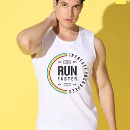 WOOSTRO Pack Of 2 Printed Gym Vests VWS26(RUN WHITE)(MORE YELLOW)-image-37