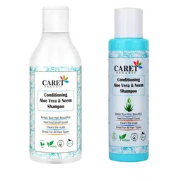 CARET ORGANIC Set Of 2 Conditioning Shampoo With Aloevera & Neem - 300 ml + 100 ml-1