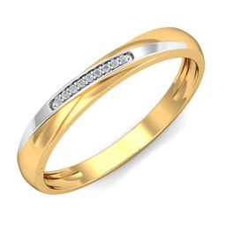 KUBERBOX Cyra 18KT Gold Diamond Studded Ring-2.64gm-image-36